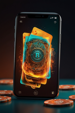 Smartphone mit Casino-App